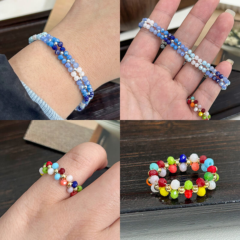 120Pcs 3mm Faceted Glass Beads Multicolor for DIY의 다른 보기