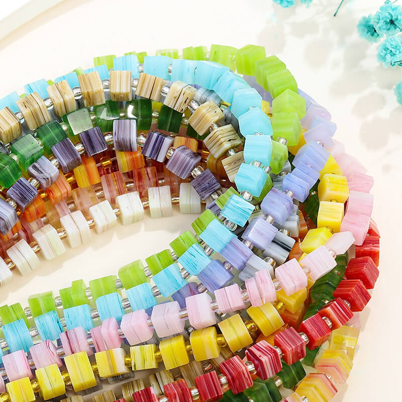 Alternative view of 6mm Nepal Spacer Glass Beads DIY Accessories