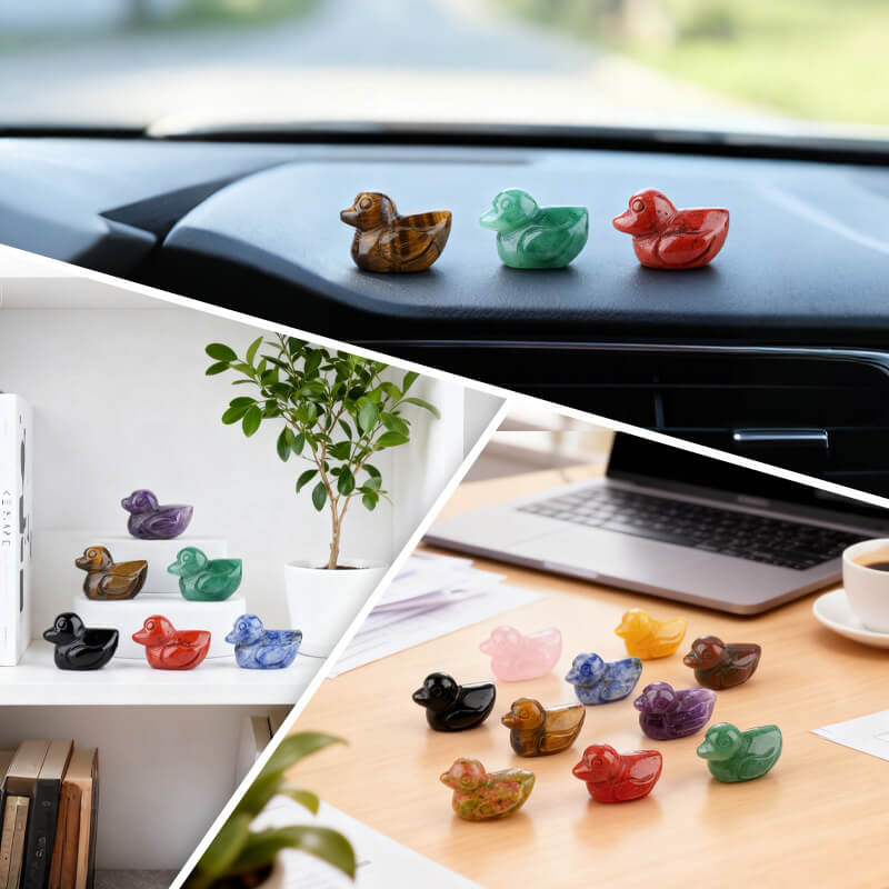 Alternatief beeld van Carved Duck Crystal Crafts Ornaments Bulk