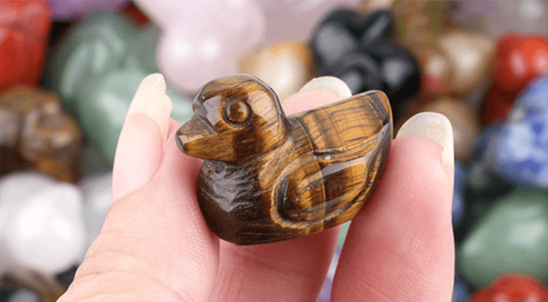 Carved Duck Crystal Crafts Ornaments Bulk 15