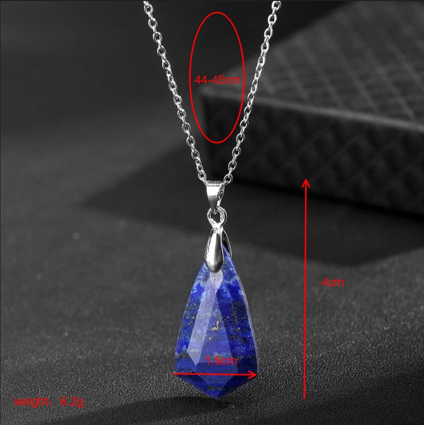 Faceted Crystal Pendant Necklace Bulk - Bild 6