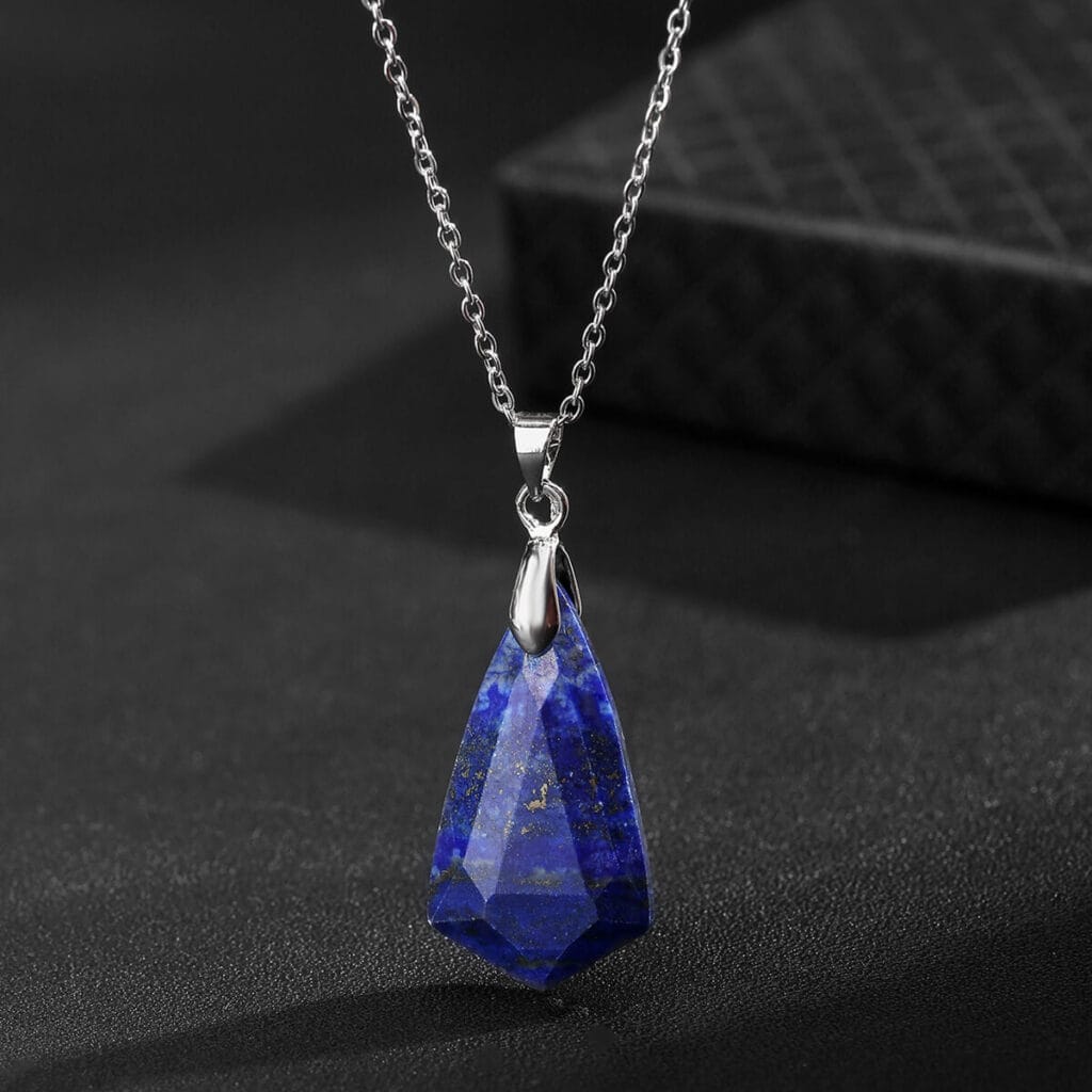 Faceted Crystal Pendant Necklace Bulk 14