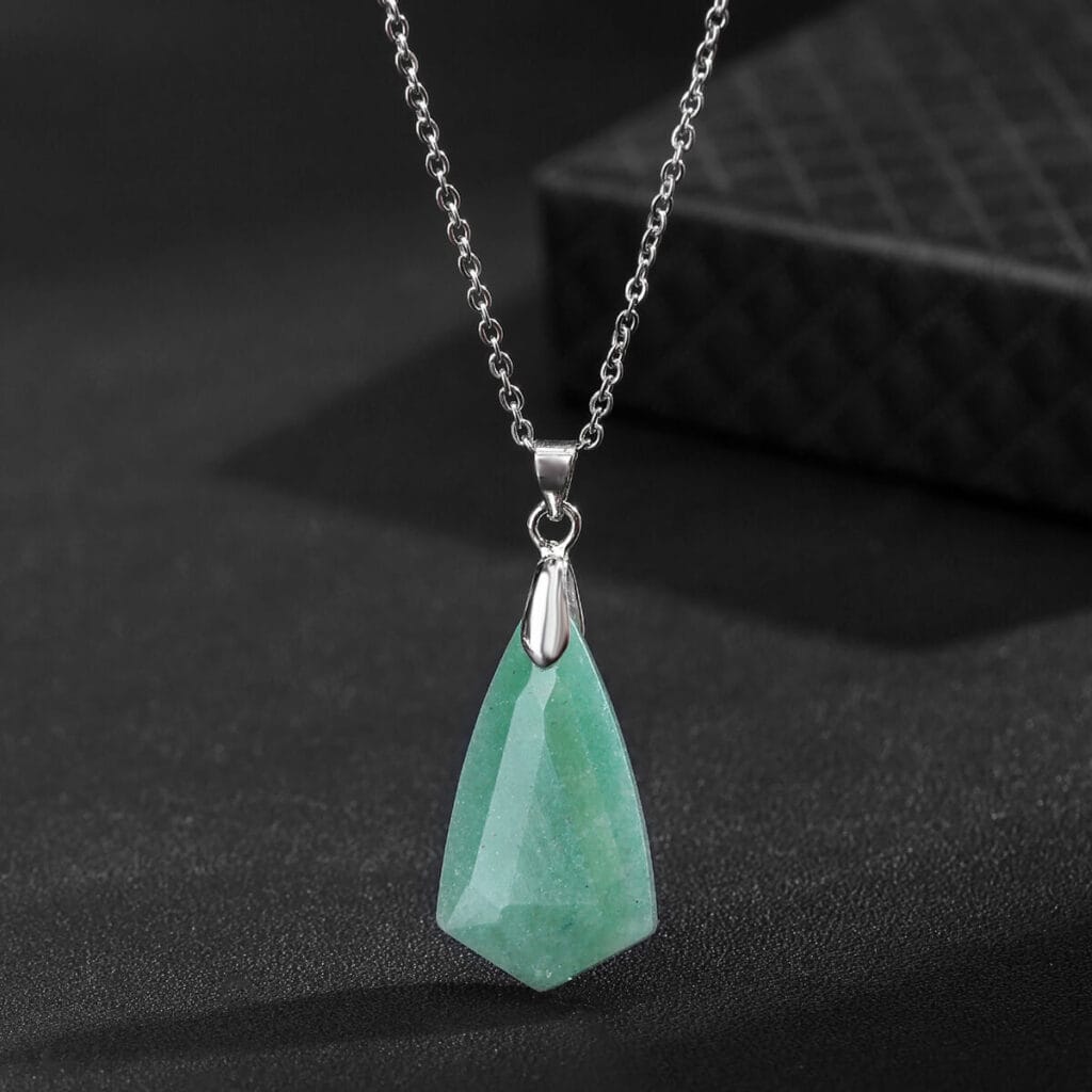 Faceted Crystal Pendant Necklace Bulk 15