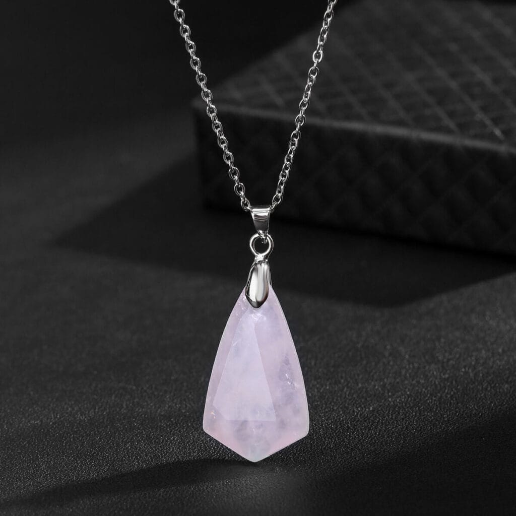 Faceted Crystal Pendant Necklace Bulk 2