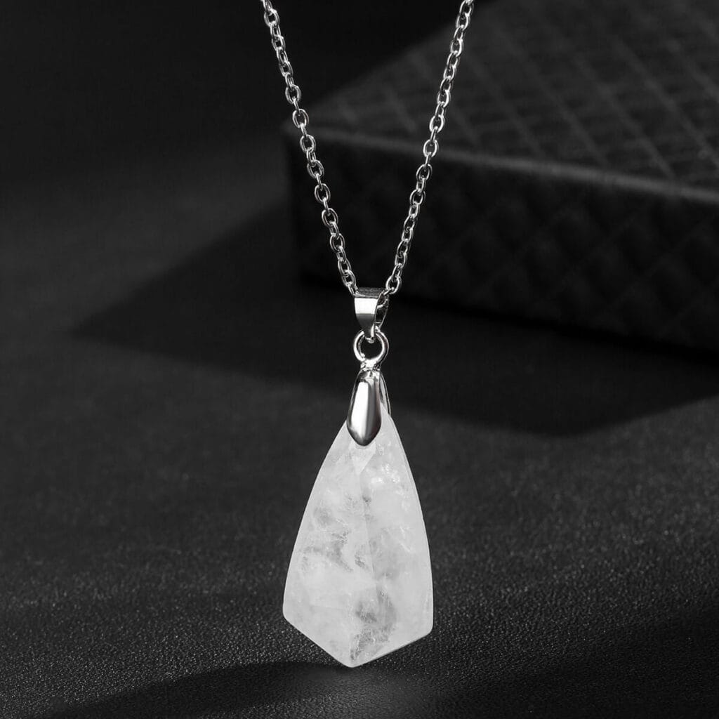 Faceted Crystal Pendant Necklace Bulk 9