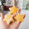 Natural Yellow Calcite Carving Star with Smooth Edges (2)