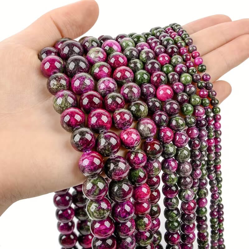 Vista alternativa de Round Green Red Persian Loose Semi Precious Stones for Jewelry Making