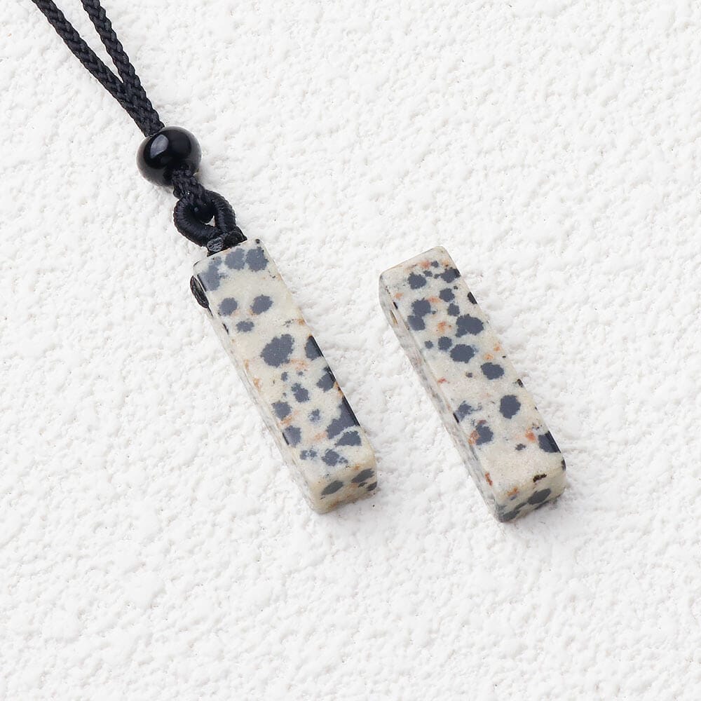 Semi Precious Gemstone Amethyst Bar Necklace - Image 11