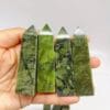 Green Hsiuyen Jade Serpentine Obelisk Tower show
