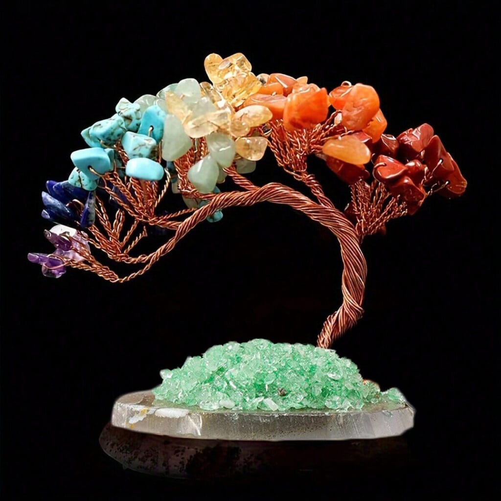 Natural 7 Chakra Crystal Tree Decor