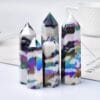 Single Point Aura Crystals Tower Zebra Quartz