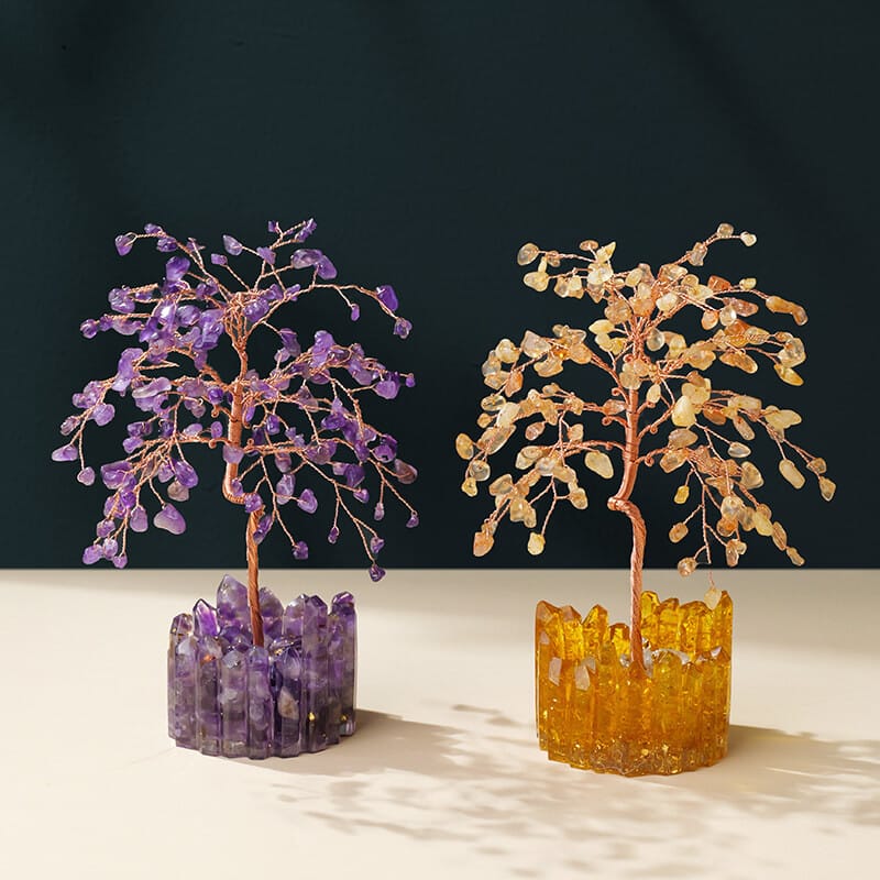 4 Types Crystal Money Tree Collection