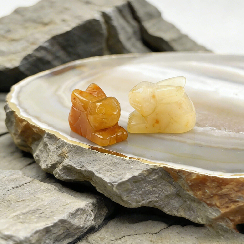 Cute Animal Carved Crystals Decoration Natural Details 8