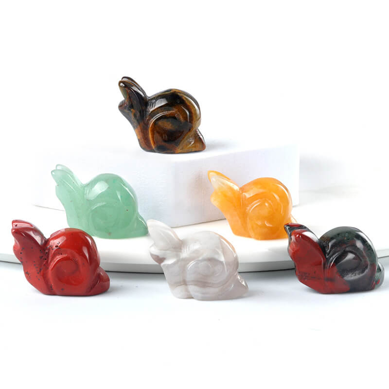 Cute Semi Precious Stone Snail Garden Ornament