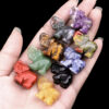 Lovely Healing Crystal Elephant Statue 17