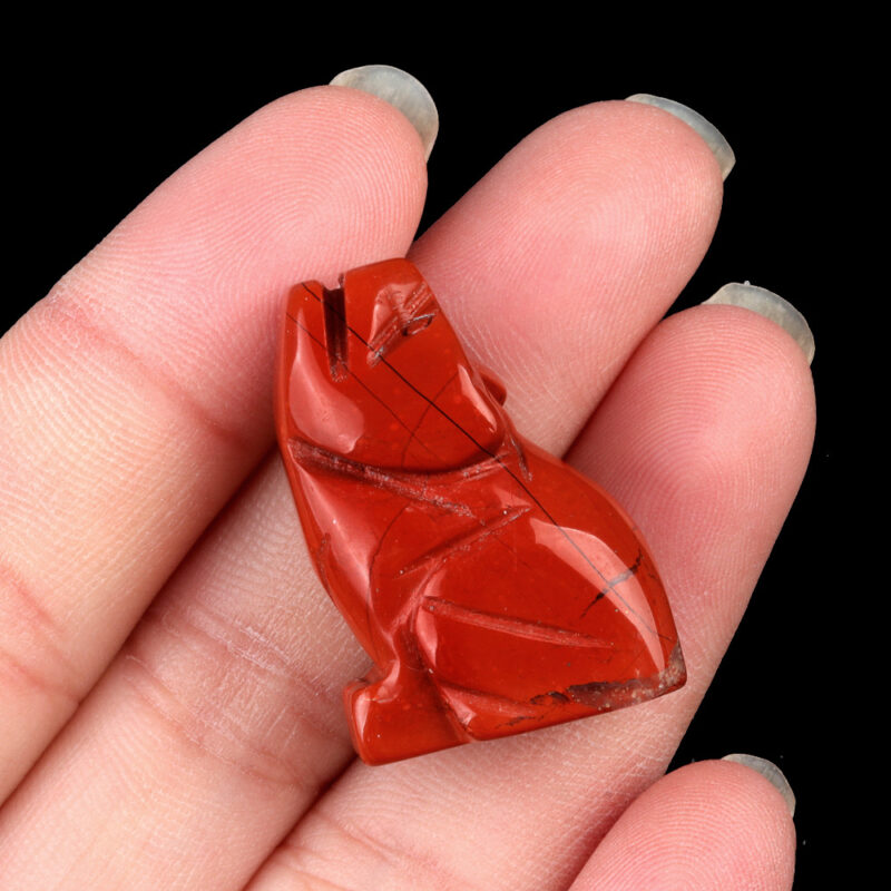 Natural Crystal Wolf Statue Mini Craft Decoration 2