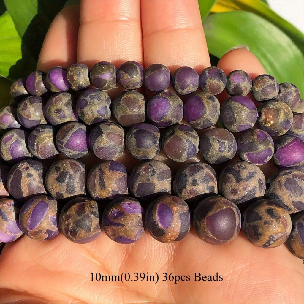 Natural Matte Cloisonne Beads for Jewelry Making 1