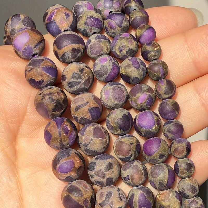 Natural Matte Cloisonne Beads for Jewelry Making