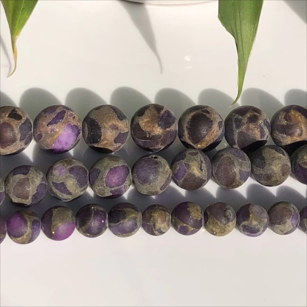Natural Matte Cloisonne Beads for Jewelry Making 6