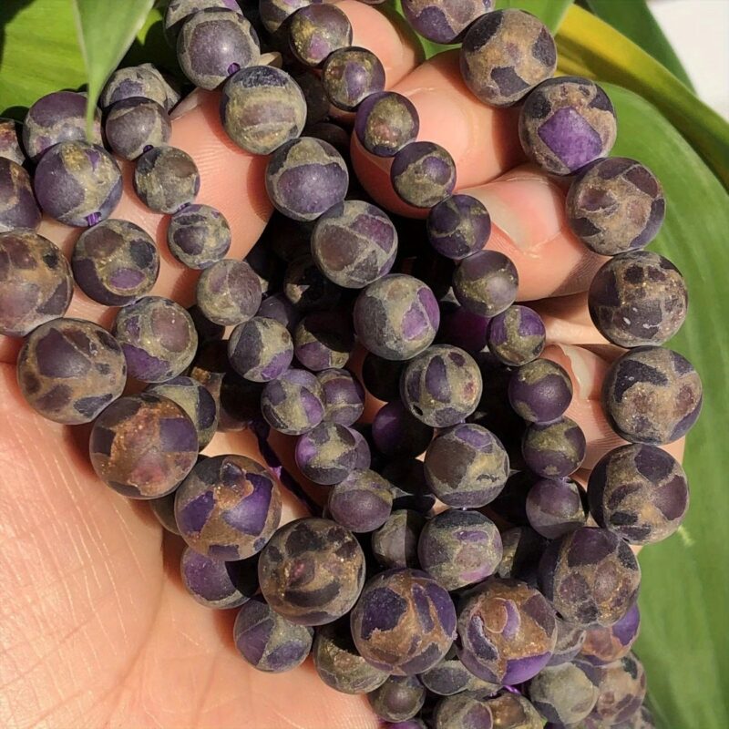 Natural Matte Cloisonne Beads for Jewelry Making 9