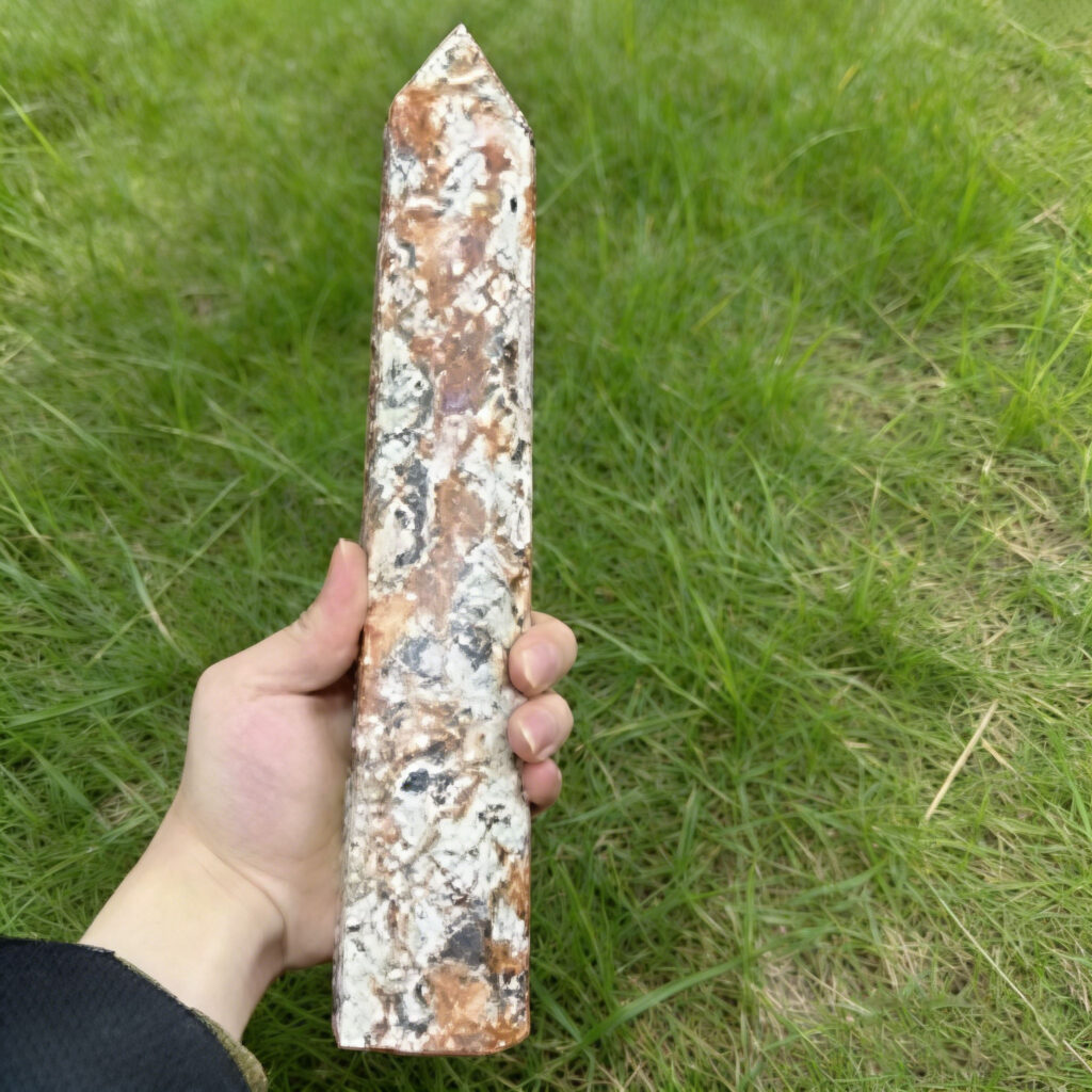 Vaihtoehtoinen näkymä Polished Natural Big Money Agate Tower Decor:stä