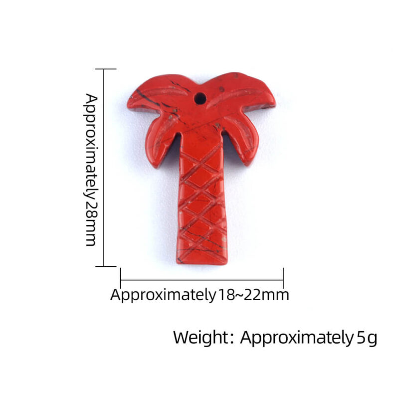 Summer Coconut Tree Mini Crystal Carvings Pendant 19
