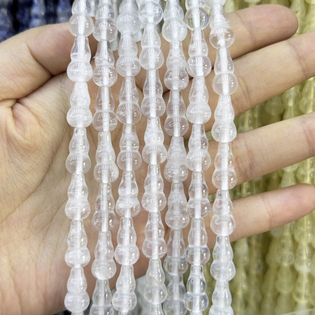 815mm Natural Beaded Gourd Gemstone Bulk 2