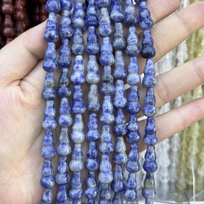 815mm Natural Beaded Gourd Gemstone Bulk 3