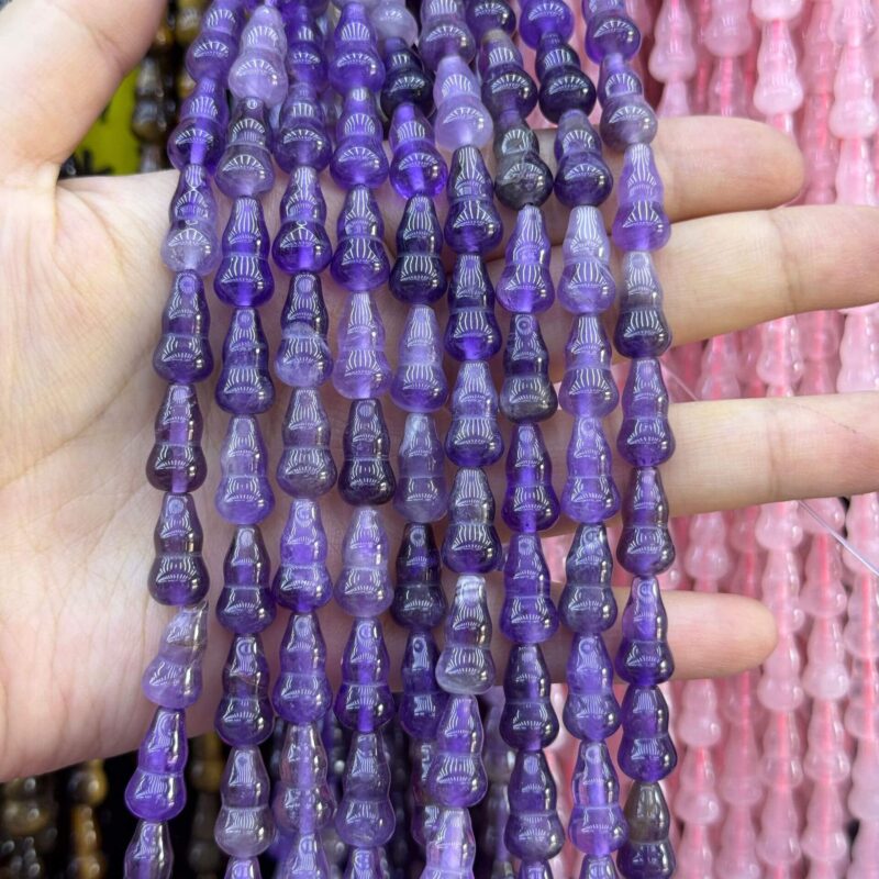 8*15mm Natural Beaded Gourd Gemstone Bulk