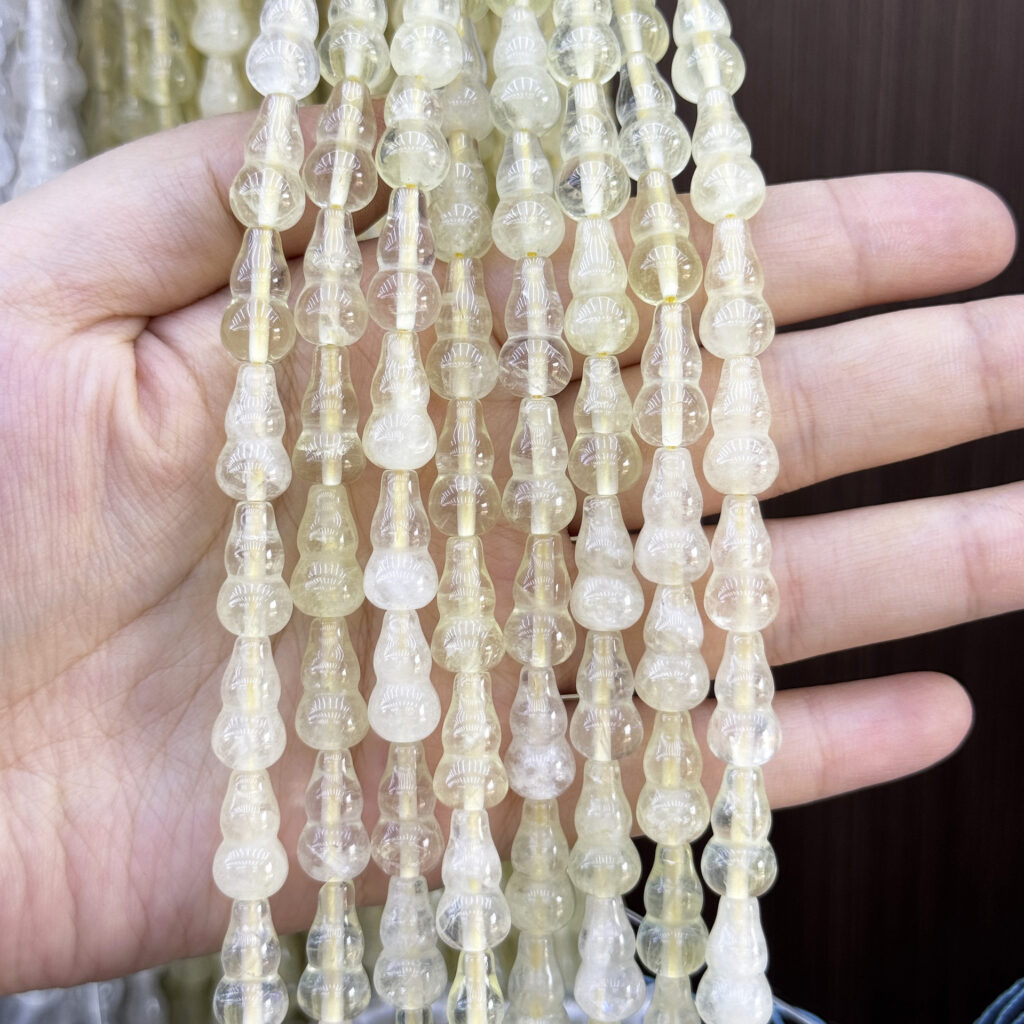815mm Natural Beaded Gourd Gemstone Bulk 8