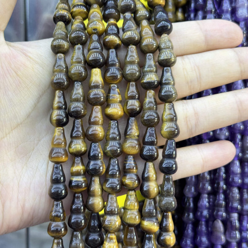 815mm Natural Beaded Gourd Gemstone Bulk 9