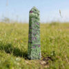 Natural Large Epidote Crystal Tower Bulk