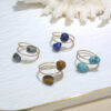 Irregular Geometry Raw Quartz Crystal Ring Bulk