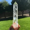 Large Clear Quartz Crystal Tower Bulk