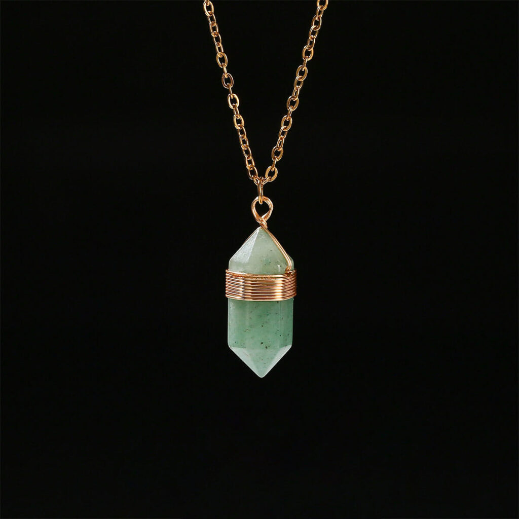 Natural Crystal Point Pendant Necklace Bulk 6