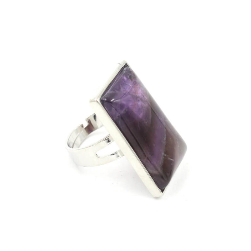 Simple Gemstone Square Cut Rings Collection 6