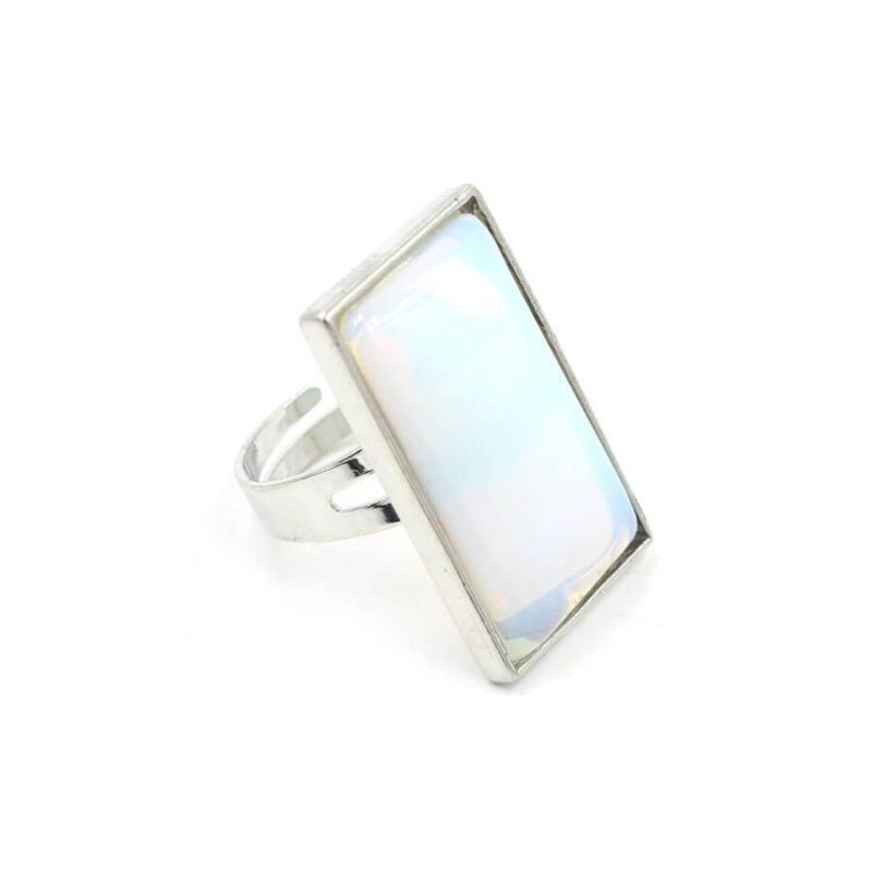 Simple Gemstone Square Cut Rings Collection 7
