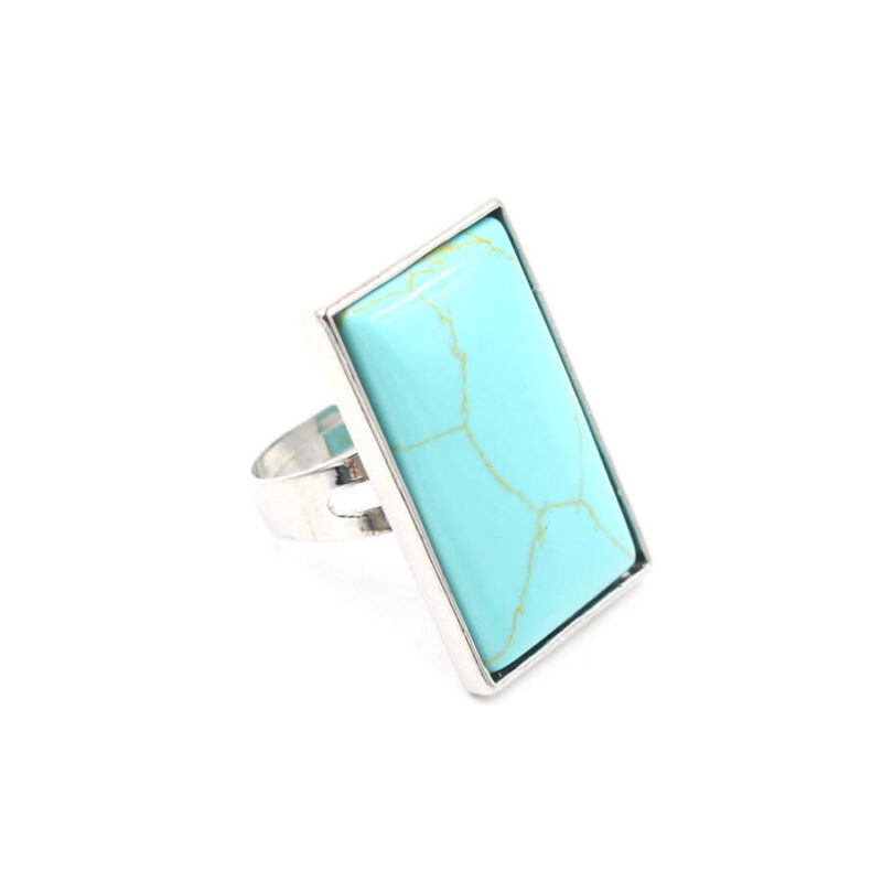 Simple Gemstone Square Cut Rings Collection 9