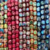 Imperial Jasper Cube Beads for Jewelery Making