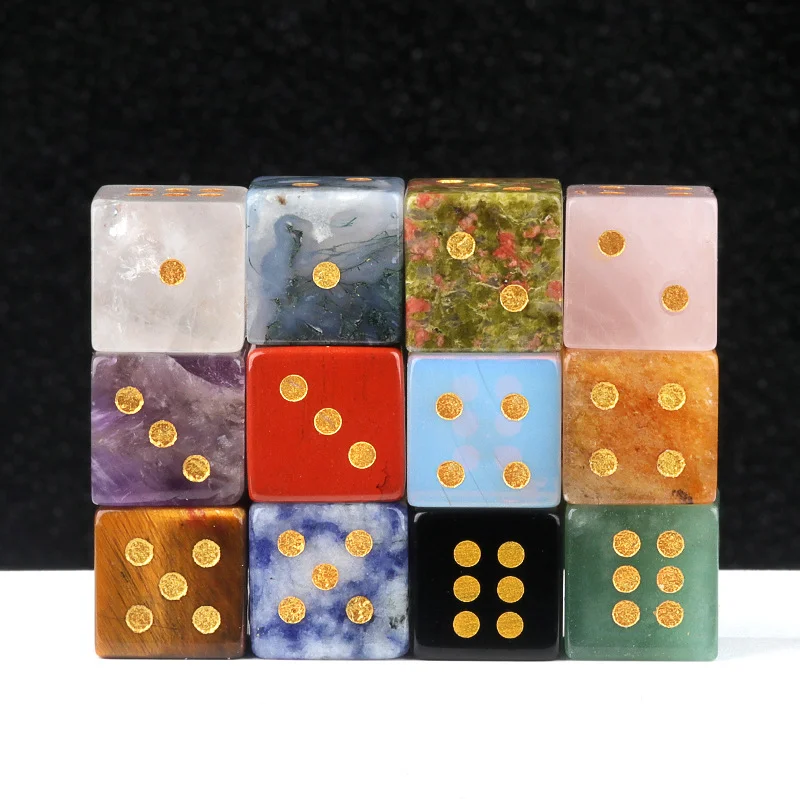 13 Types 6-sided Crystal Dice Bulk