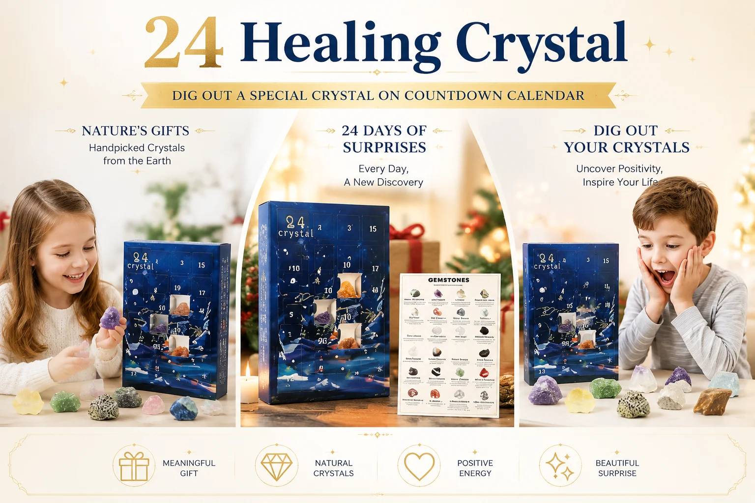 24 Gird Mystery Box of Crystals Gift 2