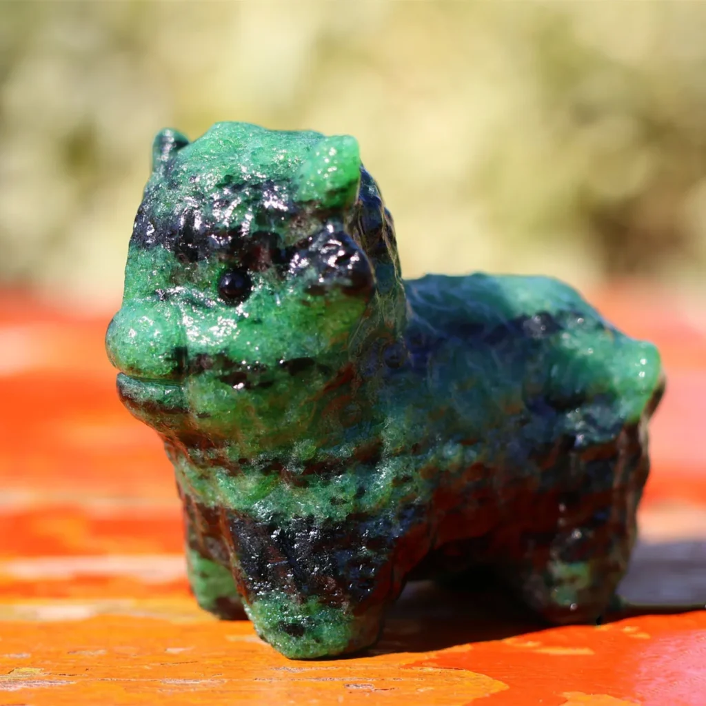 5cm Carved Crystal Cow Animal Collection 2