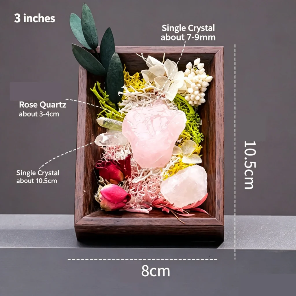 8 x 10 Natural Crystal Picture Frames Decor 3