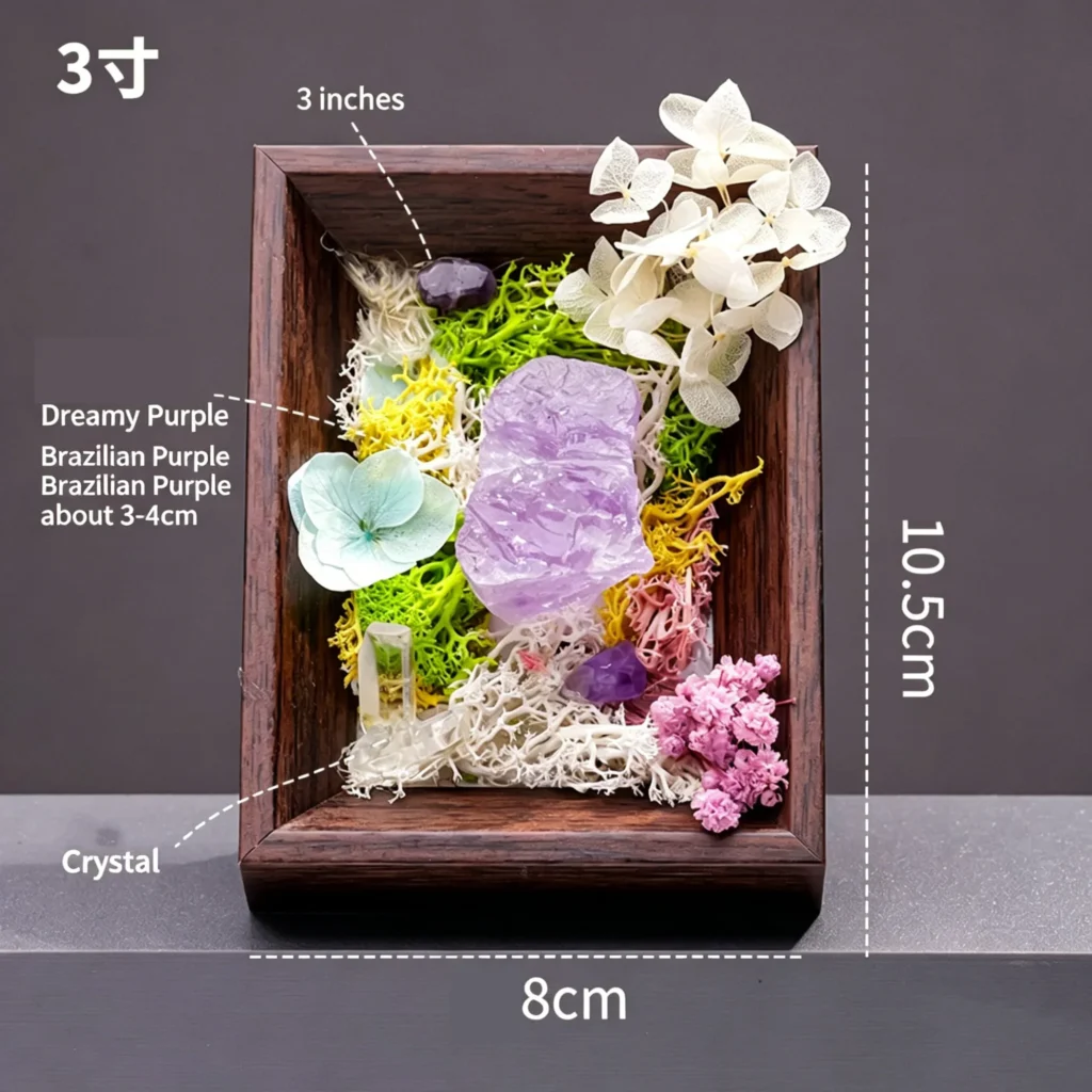 8 x 10 Natural Crystal Picture Frames Decor 5