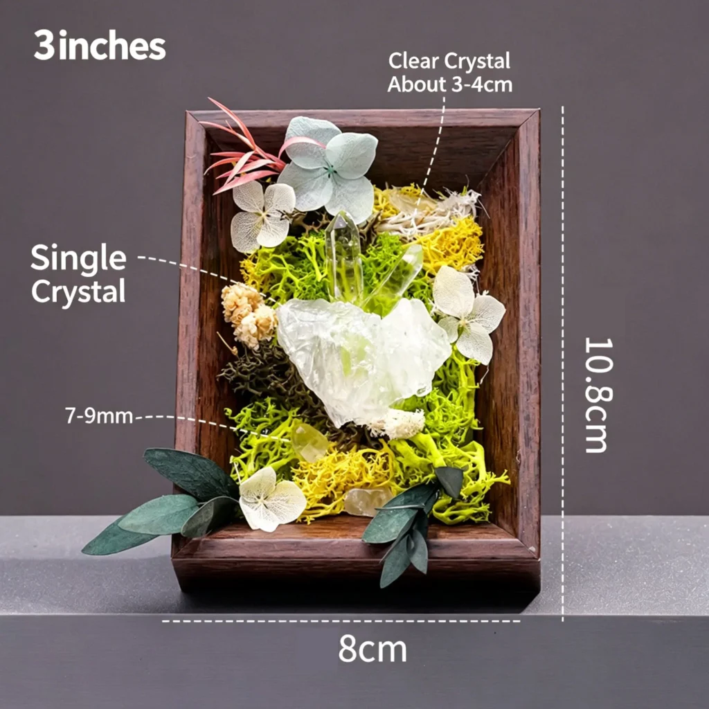 8 x 10 Natural Crystal Picture Frames Decor 6