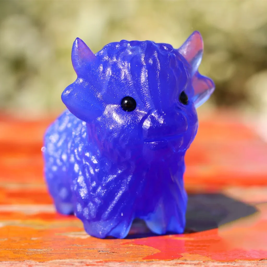 Alternative view of 5cm Carved Crystal Cow Animal Collection