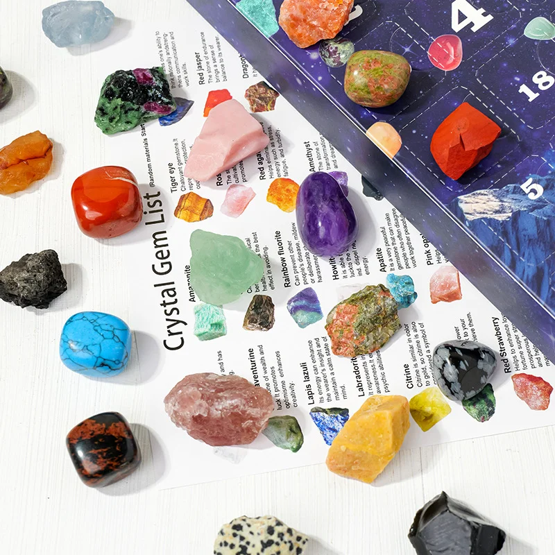 Alternative view of 24 Gird Mystery Box of Crystals Gift