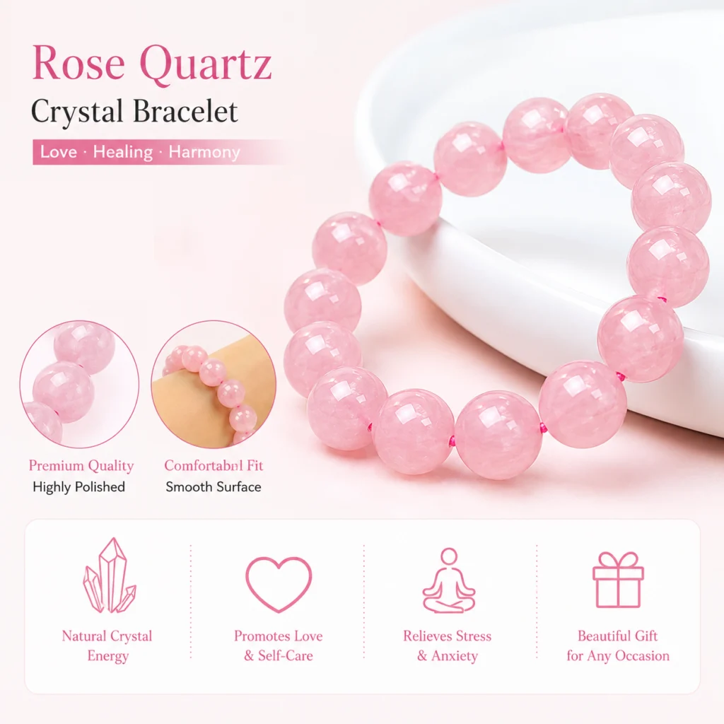 12-18mm Super Large Rose Quartz Beads Bulk
