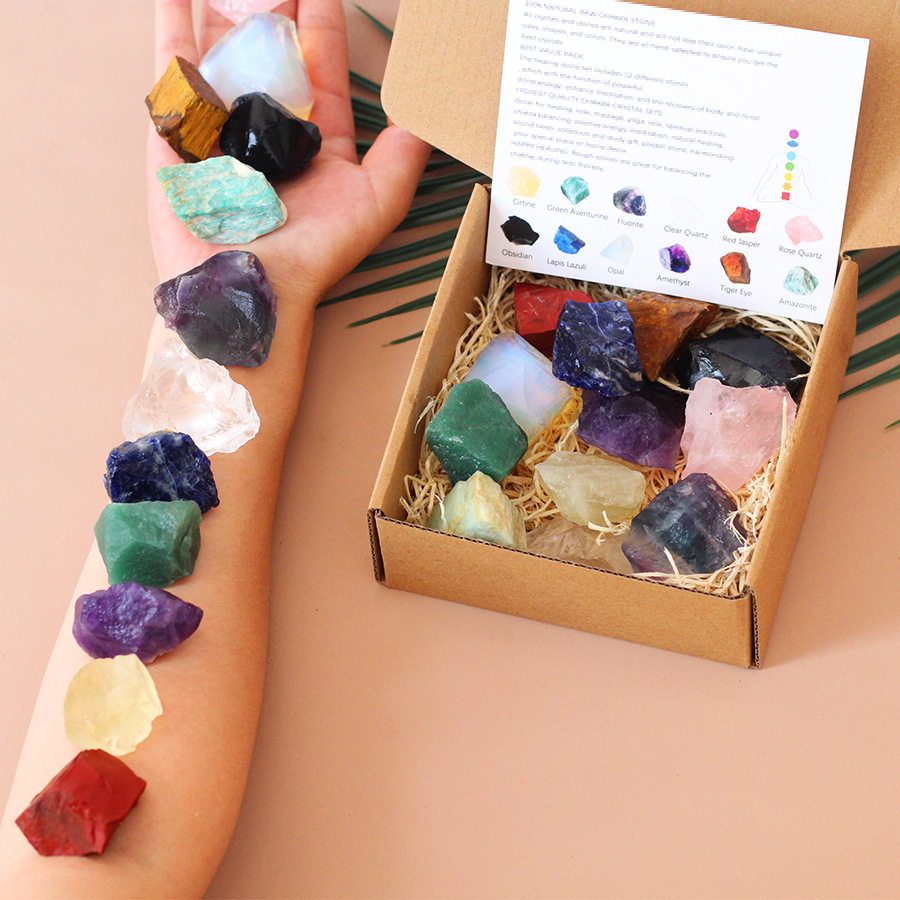 Aromatherapy Stone Diffuser Crystal Gift Set