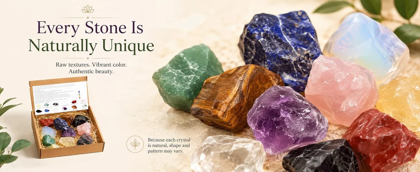 Aromatherapy Stone Diffuser Crystal Gift Set New 4